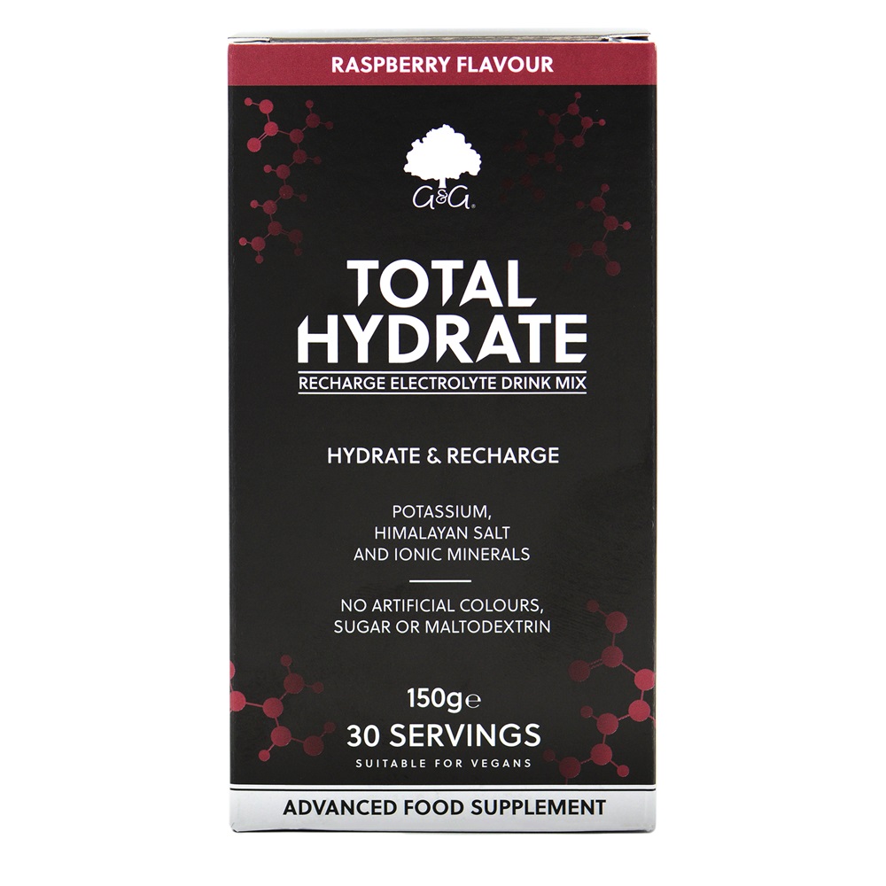 Total Hydrate Raspberry - Electrolyte Drink Mix - 150g Powder