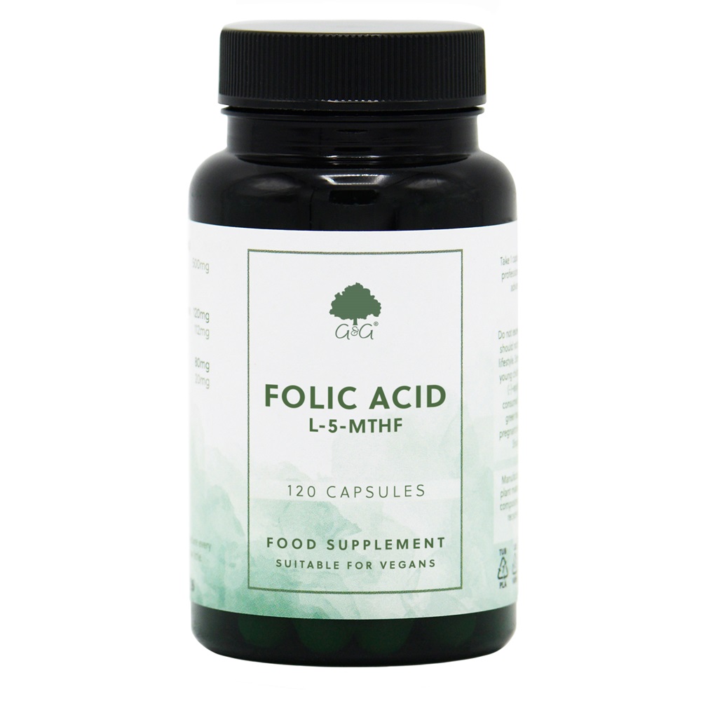 Folic Acid (L-5-MTHF) - 120 Vegan Capsules