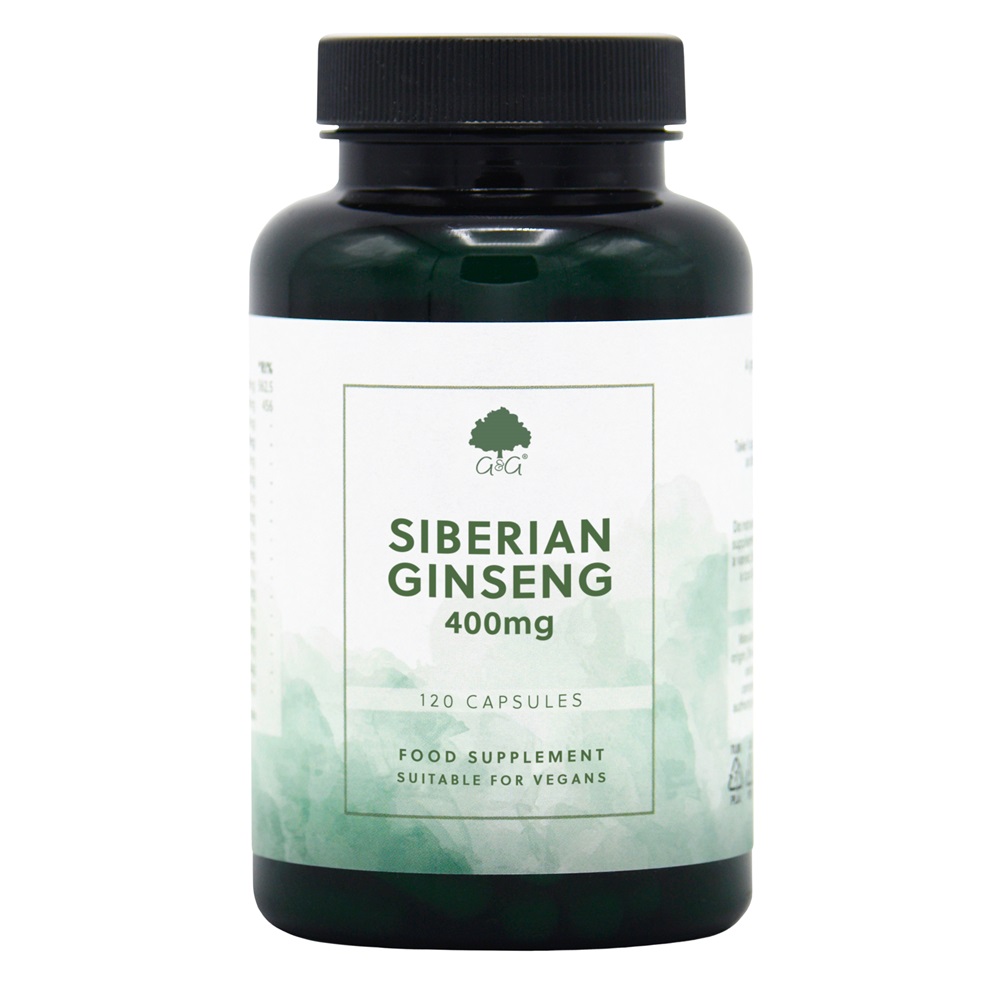 Siberian Ginseng 400mg - 120 Vegan Capsules